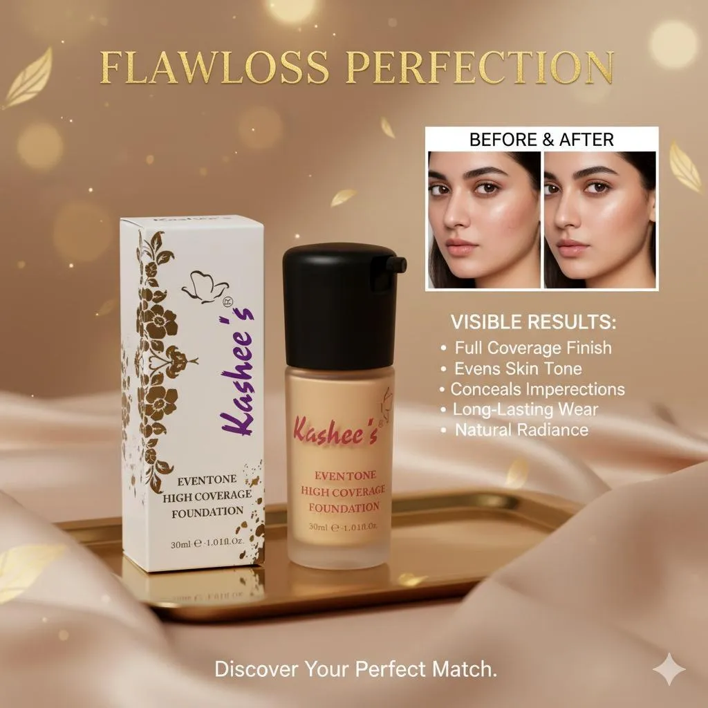Kashee Makeup Kashee's Even Tone High Coverage Foundation - Image 1