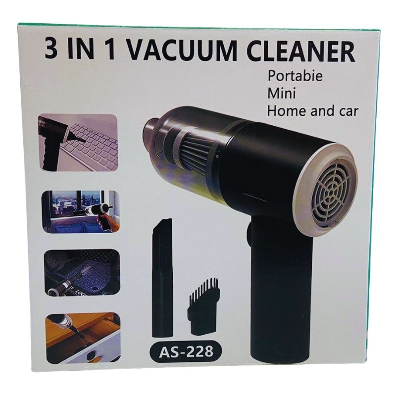 product-image-1 (2) 3-in-1 Portable Vacuum Cleaner, Duster & Air Blower | Wireless Handheld Cleaning for Car & Home - Image 1