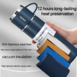 Double-Layer Stainless Steel Vacuum Flask Set | Hot & Cold | Travel Thermos - Image 8