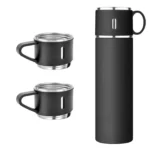 Double-Layer Stainless Steel Vacuum Flask Set | Hot & Cold | Travel Thermos - Image 4
