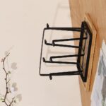 Stylish Metal Glass Holder - 1 Pc - Image 3