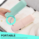 Portable Toothbrush & Toothpaste Holder Case | Travel Storage Box with Cup Function - Image 4