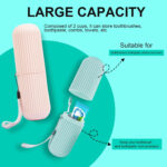 Portable Toothbrush & Toothpaste Holder Case | Travel Storage Box with Cup Function - Image 6